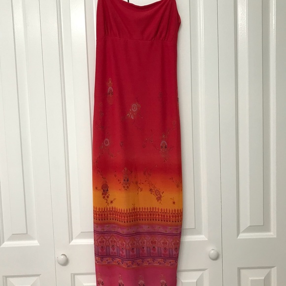 Red Orange Sunset Dress Set - Picture 5 of 7